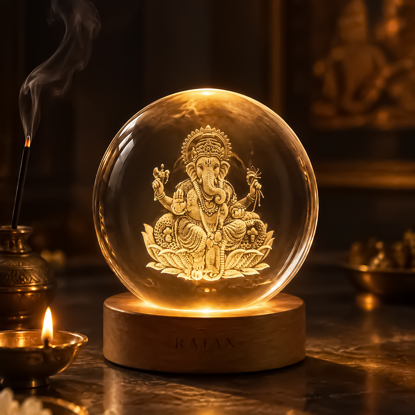 Kesarvani Divine™ - 3D Crystal God Lamp Ball (buy 1 get 1 free)