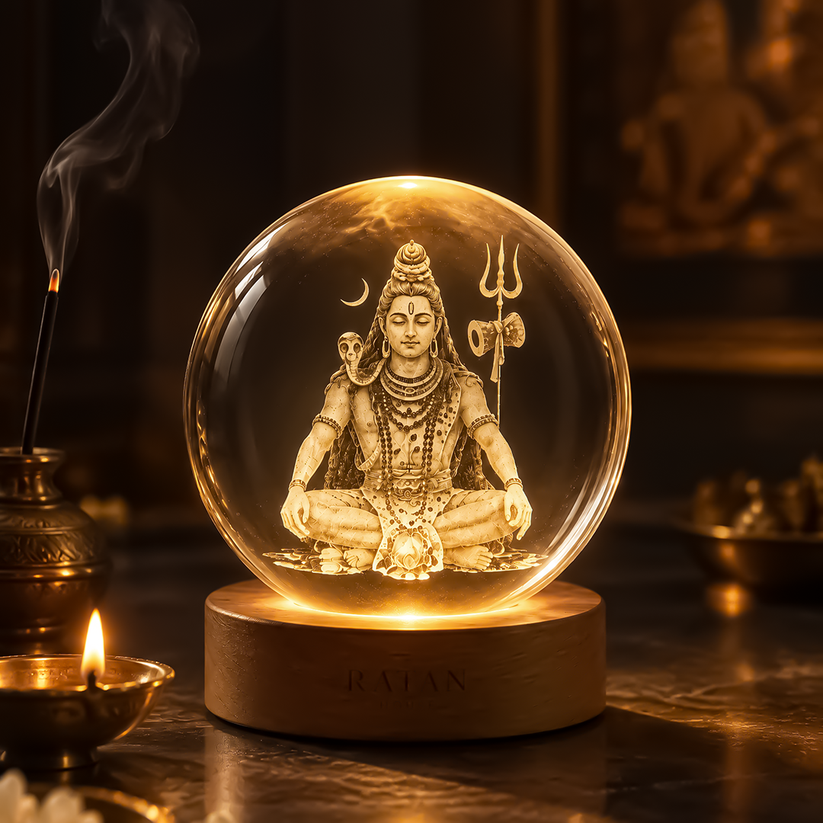 Kesarvani Divine™ - 3D Crystal God Lamp Ball (buy 1 get 1 free)