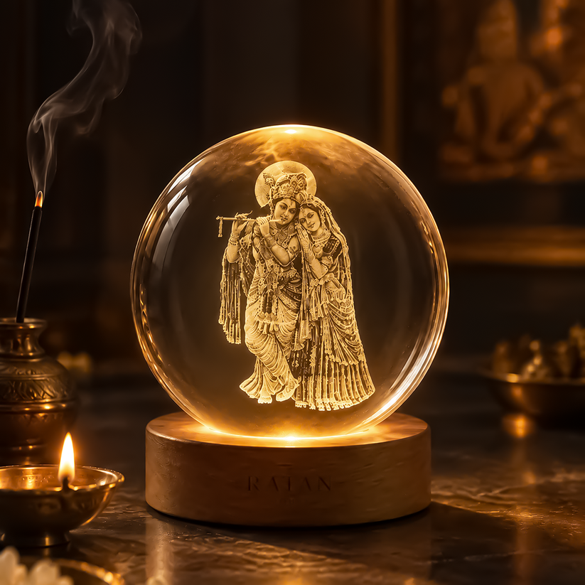 Kesarvani Divine™ - 3D Crystal God Lamp Ball (buy 1 get 1 free)