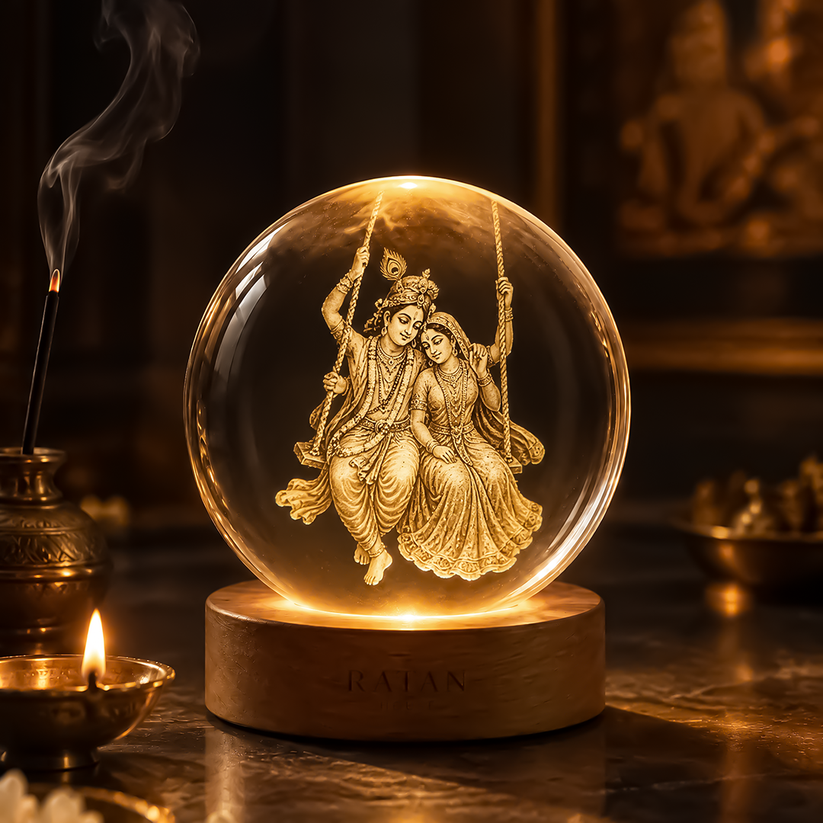 Kesarvani Divine™ - 3D Crystal God Lamp Ball (buy 1 get 1 free)
