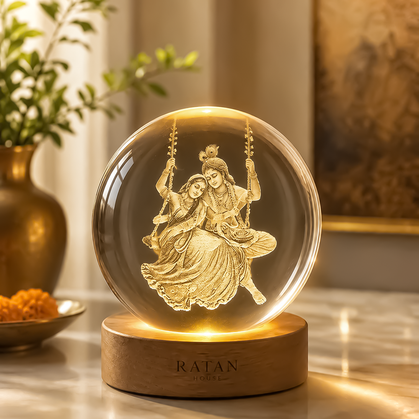 Kesarvani Divine™ - 3D Crystal God Lamp Ball (buy 1 get 1 free)