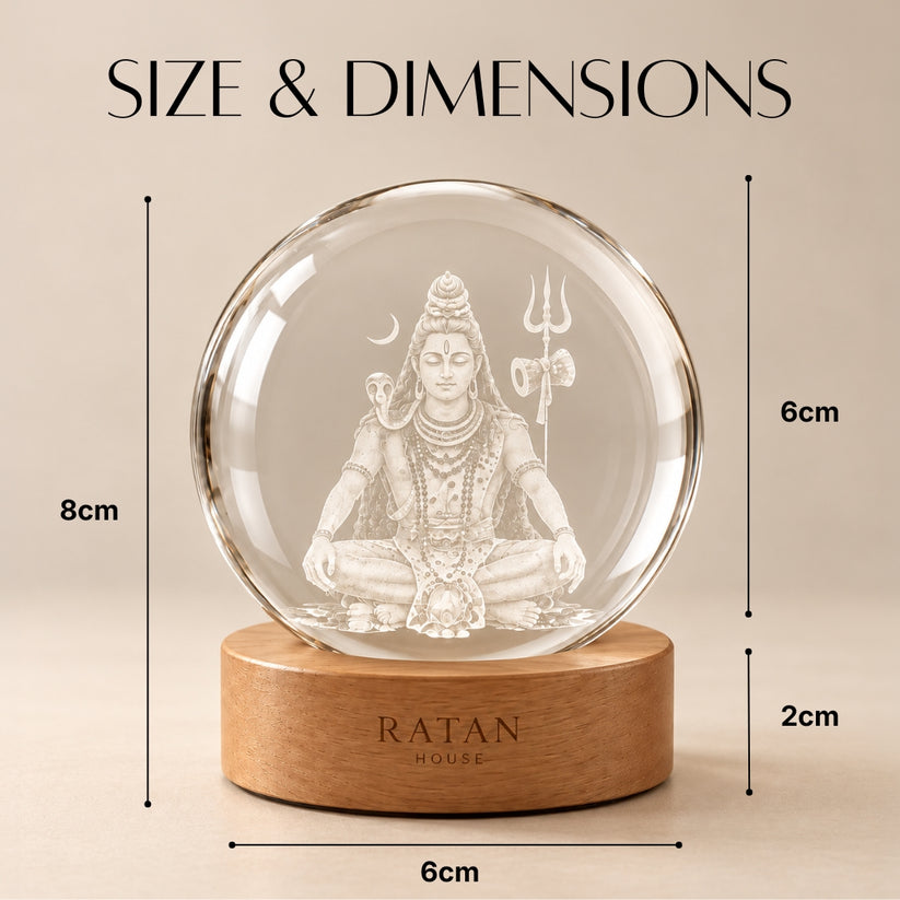 Kesarvani Divine™ - 3D Crystal God Lamp Ball (buy 1 get 1 free)